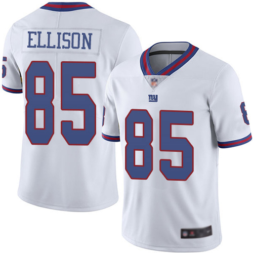 Men New York Giants #85 Rhett Ellison Limited White Rush Vapor Untouchable Football NFL Jersey->new york giants->NFL Jersey